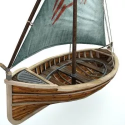 Sail Boat  Low-poly 3D model