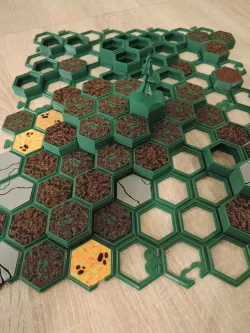 Scenic 3D Hex terrain for MagHex terrain tiles