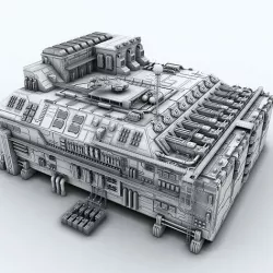 Sci-fi Factory 3D model