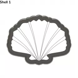 Shell Cookie Cutter (Multiple Designs)