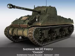 Sherman MK VC Firefly - Chaser 3D model