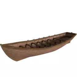 Ships Longboat Low-poly 3D model