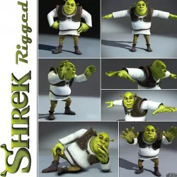 Shrek rigged 1 0 3D model