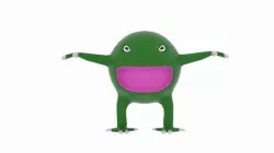 Sphere Space Monster Low-poly 3D model