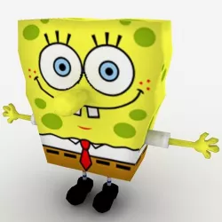 Spongebob SquarePants Low-poly 3D model