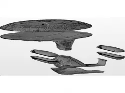 Star Trek Enterprise D 4 foot Studio model