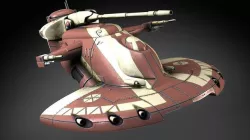 Star Wars AAT Battletank Red 3D model