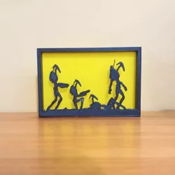 Star Wars Battle Droid Silhouette Ornament
