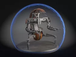 Star Wars Droideka Destroyer Droid 3D model