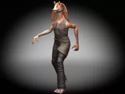 Star Wars Jar Jar Binks 3D model