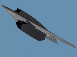Stealth UCAV Low-poly 3D model