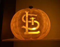 STL Cardinals Jack O'Lantern Snap on Face