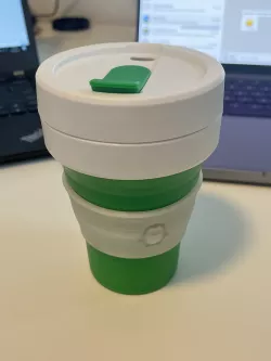 Stojo collapsible coffee cup sleeve