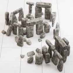 Stone block collection 3D model