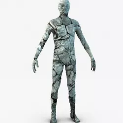 Stone golem guardian 3D model