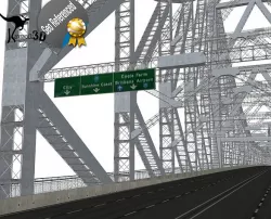 Story Bridge Low-poly 3D model