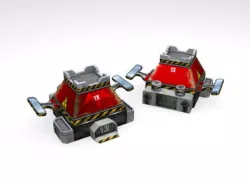 Strategy Game Buildings Low-poly 3D model