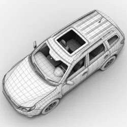 Subaru Forester 2010 3D model