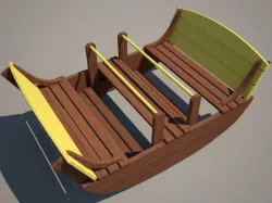 Swing wood 3D model