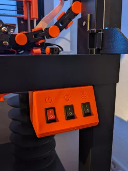 Switchpanel for lack enclosure