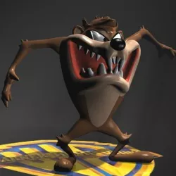 Taz Rigged Low-poly 3D model