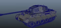 tiger type tank 3D model