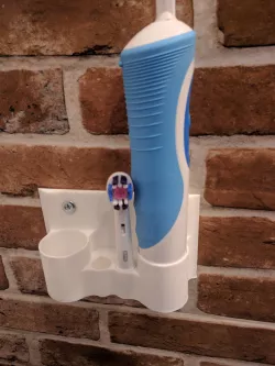 Toothbrush holder for oral-b and toothpaste