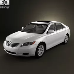 Toyota Camry XV40 2008 with HQ Interior 3D model