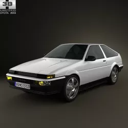 Toyota Sprinter Trueno AE86 3-door 1985 3D model