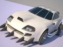 Toyota Supra Mad Max Mod 3D model