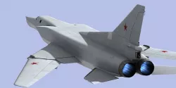Tupolev Tu-22M3 strategic bomber Low-poly 3D model