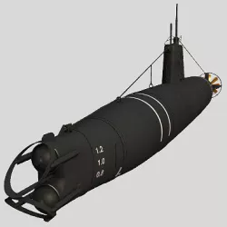Type A Japanese Submarine 3D model