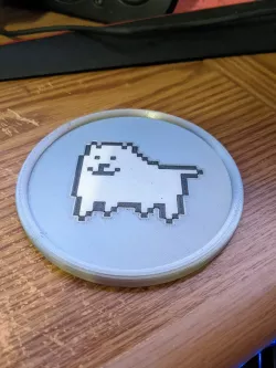 Undertale Annoying Dog Coaster multi-color