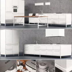 Vipp kitchen and original accessories 3D model