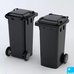 Wheeled-bin 120L 3D model