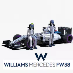 Williams FW38 Low-poly 3D model