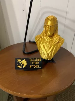 Witcher "Toss a Coin to Your Witcher" Nameplate