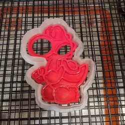 Yoshi Cookie Cutter with Press