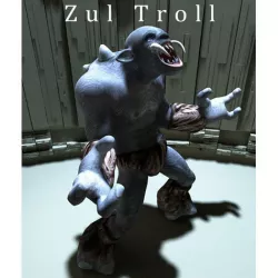 Zull Troll Low-poly 3D model