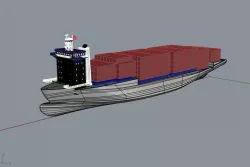 138 Lpp Container Ship 3D model