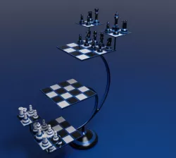 3D Chess Set 3D model
