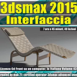 3ds max 2015 Interfaccia Vol 43 cd front 3D model
