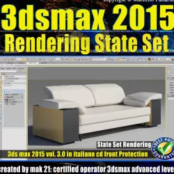3ds max 2015 State Set vol 3 CD Front 3D model