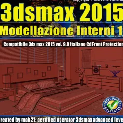 3ds max2015 Modellazione Interni V 9 Italiano cd front 3D model