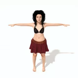 A Nude Young Teenage Girl 3D model