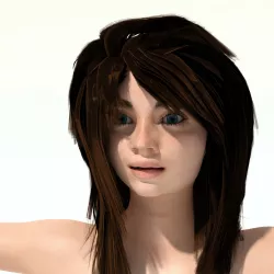 A Nude Young Teenage Lady 3D model