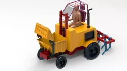 Agricultural Construction Tractor 3D model
