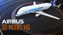 Airbus Beluga A300-3D Model HQ 3D model