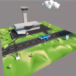Airport Cartoon 3D model
