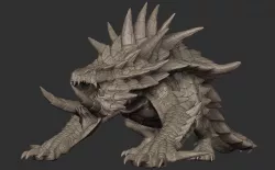 Akantor from Monster Hunter Zbrush Highpoly 3D model
